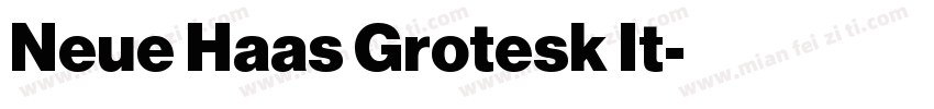Neue Haas Grotesk It字体转换